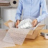 image:imageStaples HeavyDuty Bubble Cushioning Roll 12 Large Bubble 12 x 65 HighImpact Protection for Fragile Shipping Items