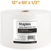 image:imageStaples HeavyDuty Bubble Cushioning Roll 12 Large Bubble 12 x 65 HighImpact Protection for Fragile Shipping Items