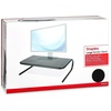 image:imageStaples Large Monitor Riser for up to 46 MonitorTV Black Desktop Stand for Ergonomic Viewing amp Storage 2Pack