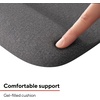 image:imageStaples Mouse Pad with Gel Wrist Rest Ergonomic NonSlip Base Soft Wrist Support for Comfortable Typing amp Precise Mouse Control Black 53326Gray