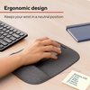 image:imageStaples Mouse Pad with Gel Wrist Rest Ergonomic NonSlip Base Soft Wrist Support for Comfortable Typing amp Precise Mouse Control Black 53326Gray