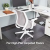 image:imageStaples Office Chair Mat Clear Floor Mats LowPile Carpets 48 x 36 Inch Smooth Glide46 x 60