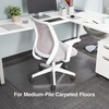 image:imageStaples Office Chair Mat Clear Floor Mats LowPile Carpets 48 x 36 Inch Smooth Glide46 x 60