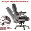 image:imageStaples Randolph Ergonomic Bonded Leather Executive Big amp Tall Chair 400 lb Capacity Black