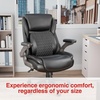 image:imageStaples Randolph Ergonomic Bonded Leather Executive Big amp Tall Chair 400 lb Capacity Black