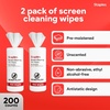 image:imageStaples Screen Cleaning Wipes  100Count Tub for Monitors Laptops Phones amp Electronics2 Pack