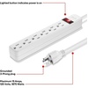 image:imageStaples TECH 6Outlet Power Strip  3 ft Extension Cord for Home Office amp Dorm Room Use White 3Pack1 Pack