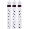 image:imageStaples TECH 6Outlet Power Strip  3 ft Extension Cord for Home Office amp Dorm Room Use White 3Pack3 Pack