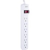 image:imageStaples TECH 6Outlet Power Strip  3 ft Extension Cord for Home Office amp Dorm Room Use White 3Pack3 Pack