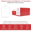 image:imageTRU RED Copy Paper 85 x 11 Sheet Size 92 Brightness 20 lbs Matte Finish White Paper500 SheetsReam 5 ReamsCarton10 Reams  5 000 Sheets