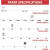 image:imageTRU RED Copy Paper 85 x 11 Sheet Size 92 Brightness 20 lbs Matte Finish White Paper500 SheetsReam 5 ReamsCarton5 Reams  2 500 Sheets