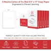 image:imageTRU RED Copy Paper 85 x 11 Sheet Size 92 Brightness 20 lbs Matte Finish White Paper500 SheetsReam 5 ReamsCarton5 Reams  2 500 Sheets