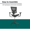 image:imageWorkplace 20 Ergonomic Task Chair Mesh Ergonomic Lumbar Support Adjustable Height Black