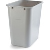 image:imageCOASTWIDE Professional Indoor Trash Can Without Lid Black Soft Molded Plastic 7 Gallon CW56429Gray