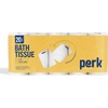 image:imagePerk 1Ply Toilet Paper Septic Safe Tissue Rolls 1000Sheets Per Roll 20Pack White