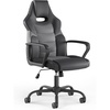 image:imageSTAPLES Emerge Vector Luxura Faux Leather Gaming Chair Black amp Gray