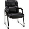 image:imageSTAPLES Guest amp Reception Chair Faux Leather Black 2Pack