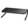 image:imageStaples Large Monitor Riser for up to 46 MonitorTV Black Desktop Stand for Ergonomic Viewing amp Storage 2Pack