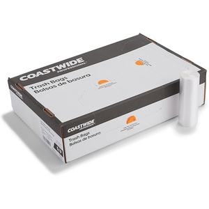 image:imageCoastwide Professional AccuFit 16 Gallon Trash Bag 24 x 33 High Density 6 mic Natural 1000 BagsBox