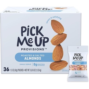 image:imagePick Me Up Provisions Roasted amp Salted Cashews 36 SingleServe 15 oz Bags Snack Packs for Work Travel amp LunchesAlmonds