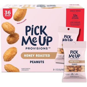 image:imagePick Me Up Provisions Roasted amp Salted Cashews 36 SingleServe 15 oz Bags Snack Packs for Work Travel amp LunchesHoney Peanuts