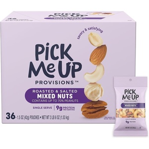 image:imagePick Me Up Provisions Roasted amp Salted Cashews 36 SingleServe 15 oz Bags Snack Packs for Work Travel amp LunchesMixed Nuts