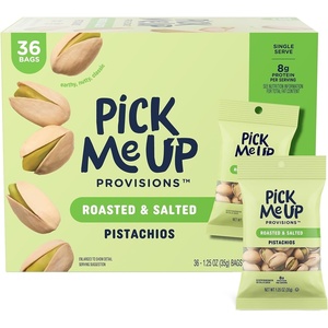 image:imagePick Me Up Provisions Roasted amp Salted Cashews 36 SingleServe 15 oz Bags Snack Packs for Work Travel amp LunchesPistachios