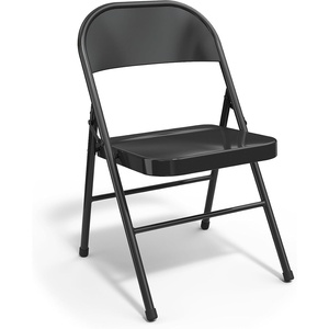 image:imageSTAPLES Folding amp Stacking Chair TaupeBlack