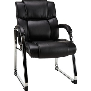image:imageSTAPLES Guest amp Reception Chair Faux Leather Black 2Pack