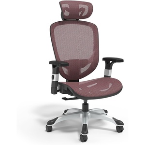 image:imageSTAPLES Hyken Ergonomic Task Chair Mesh Ergonomic Lumbar Support Swivel BlackMaroon