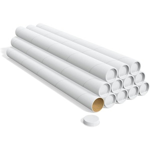 image:imageSTAPLES Mailing Tubes 3 x 36 White SpiralWound Protective Tubes  12Carton 116343 x 36