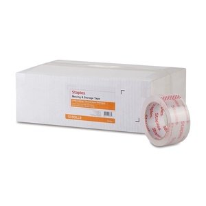 image:imageSTAPLES Moving amp Storage Packing Tape 188 x 546 Yards Clear  24 RollsCarton ST6101252528VS