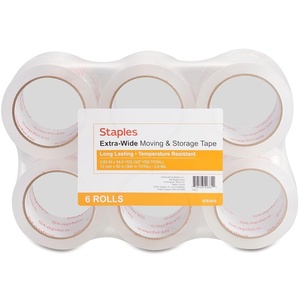 image:imageSTAPLES Moving amp Storage Packing Tape 283 x 546 Yards Clear  6Rolls