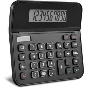 image:imageStaples 10Digit Desktop Calculator Large Display with Big Buttons Solar amp Battery Dual Power Basic Office Calculator for Business Home amp School Black 2Pack ST250CCVS