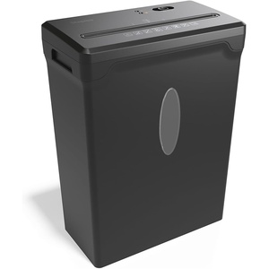 image:imageStaples 8Sheet CrossCut Paper Shredder AntiJam Shreds PaperCredit CardsStaples for Office amp Home Use with 36 Gallon Bin Black8 Sheet