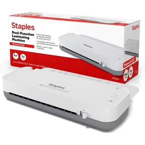 image:imageStaples 9inch Thermal amp Cold Laminator Versatile Laminating Machine for Home School amp Office WhiteGray