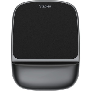 image:imageStaples Gel Mouse Pad and Wrist Rest Combo Ergonomic NonSlip Base Soft Gel Support for Comfortable Typing amp Precise Mouse Control Blue CrystalBlack