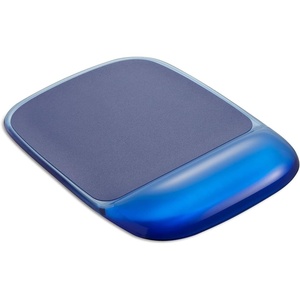 image:imageStaples Gel Mouse Pad and Wrist Rest Combo Ergonomic NonSlip Base Soft Gel Support for Comfortable Typing amp Precise Mouse Control Blue CrystalBlue