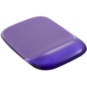 image:imageStaples Gel Mouse Pad and Wrist Rest Combo Ergonomic NonSlip Base Soft Gel Support for Comfortable Typing amp Precise Mouse Control Blue CrystalPurple