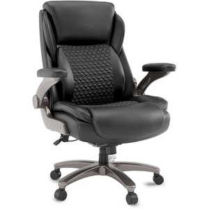 image:imageStaples Randolph Ergonomic Bonded Leather Executive Big amp Tall Chair 400 lb Capacity Black