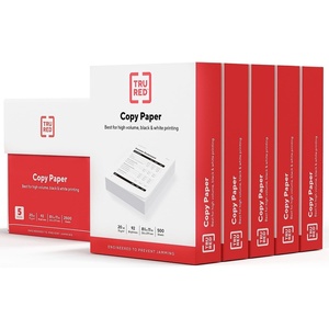 image:imageTRU RED Copy Paper 85 x 11 Sheet Size 92 Brightness 20 lbs Matte Finish White Paper500 SheetsReam 5 ReamsCarton5 Reams  2 500 Sheets
