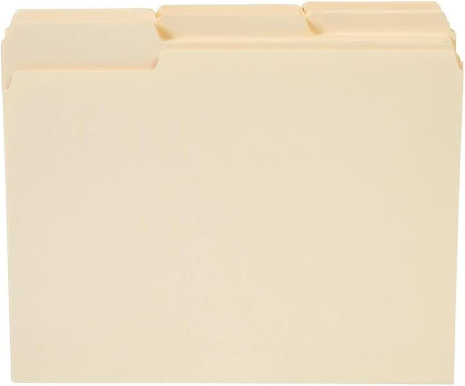 image:imageStaples File Folders Letter Size 13Cut Tabs Assorted Colors Durable 105Point Paper Stock 100PackManila