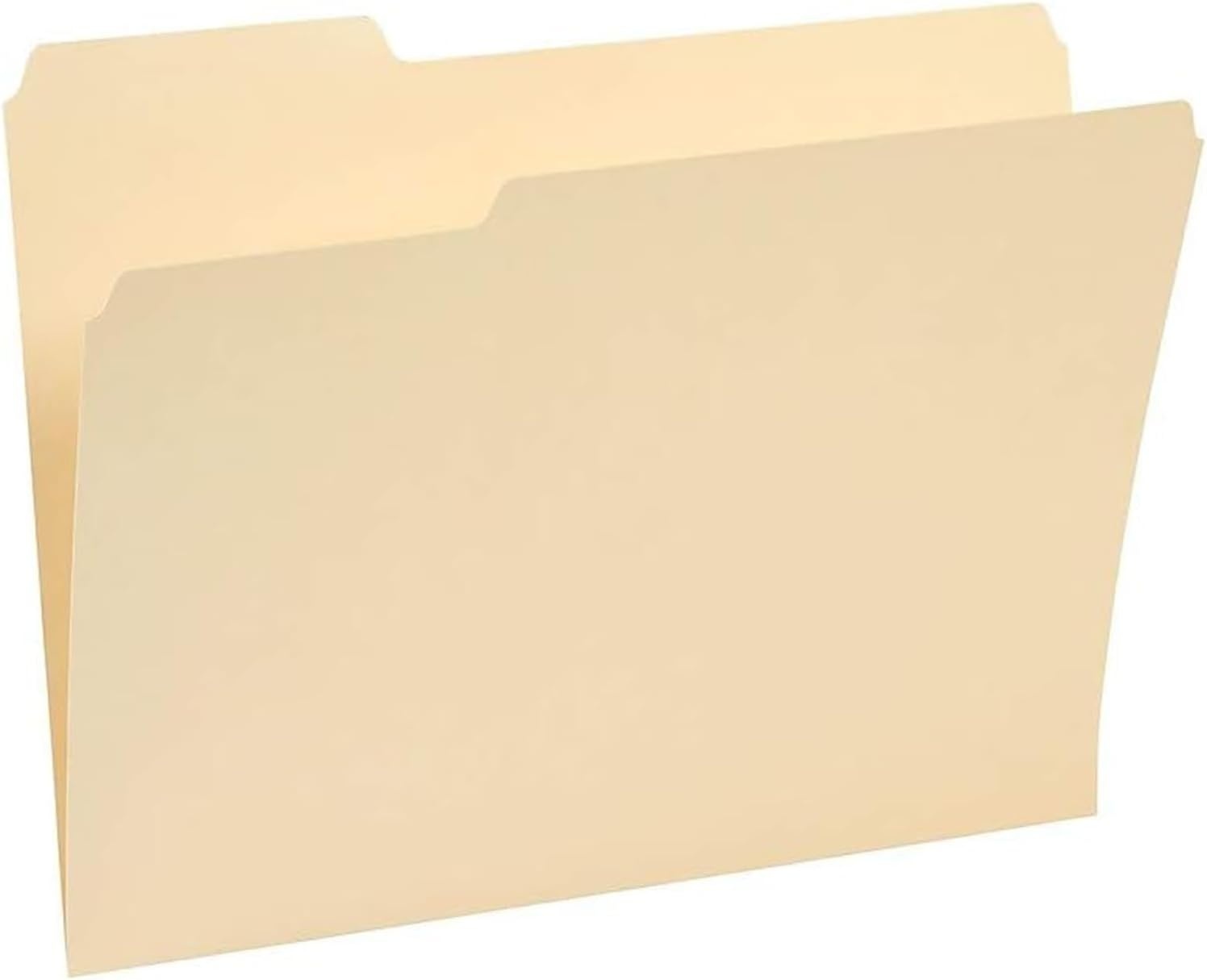 image:imageStaples File Folders Letter Size 13Cut Tabs Assorted Colors Durable 105Point Paper Stock 100PackManila