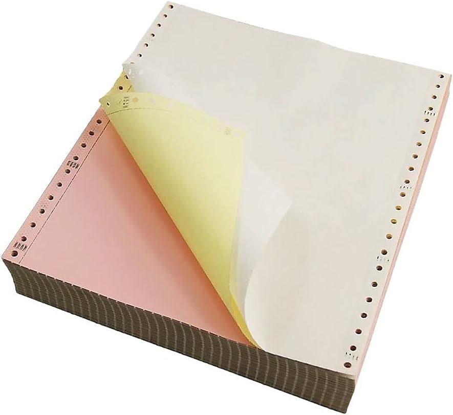 image:imageStaples MultiPart Colored Computer Paper 9 12 x 11 3Part Carbonless 1100 Sheets
