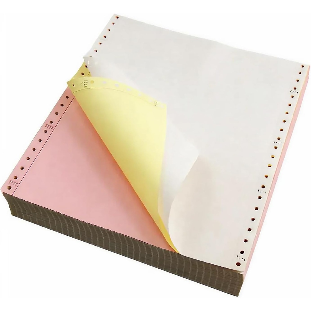 image:imageStaples MultiPart Colored Computer Paper 9 12 x 11 3Part Carbonless 1100 Sheets