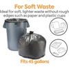image:image4045 Gallon Trash Bag 40 x 48 High Density 22 mic Black 150 BagsBox