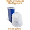 image:imageCoastwide Professional 33 Gallon Trash Bag with 30 PCR 33 x 39 Low Density 08 mil Clear 200 BagsBox