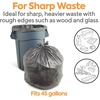 image:imageCoastwide Professional 4045 Gallon Trash Bag 39 x 47 Low Density 17 mil Silver 50 BagsBox