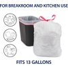 image:imagePERK 13 Gallon Kitchen Trash Bag Low Density 09 Mil120 Pack