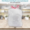 image:imagePERK 13 Gallon Kitchen Trash Bag Low Density 09 Mil120 Pack